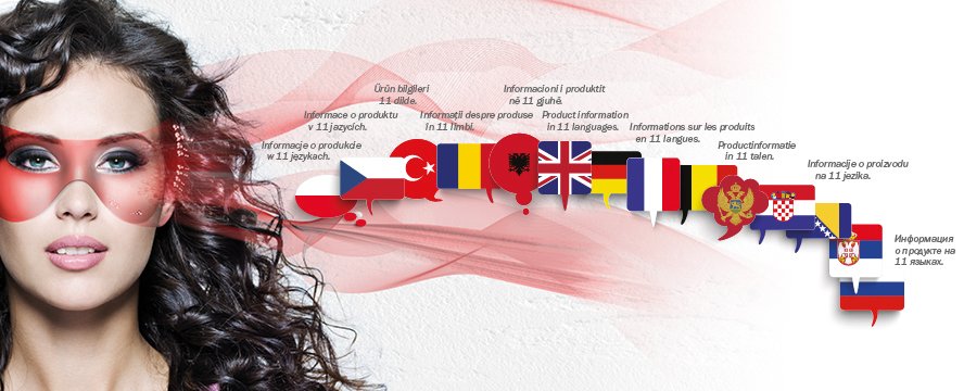 Produktinfos in 11 Sprachen
