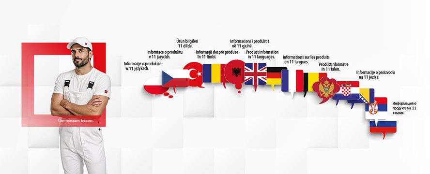 Produktinfos in 11 Sprachen