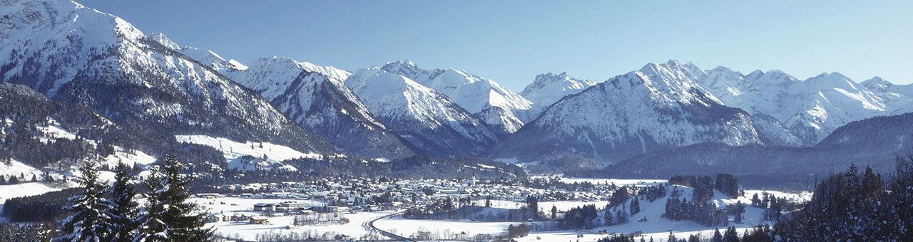 Oberstdorf Berg-Panorama im Winter