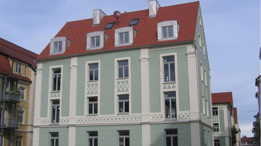 Mehrfamilienhaus in der ehemaligen Hanfwerksiedlung
